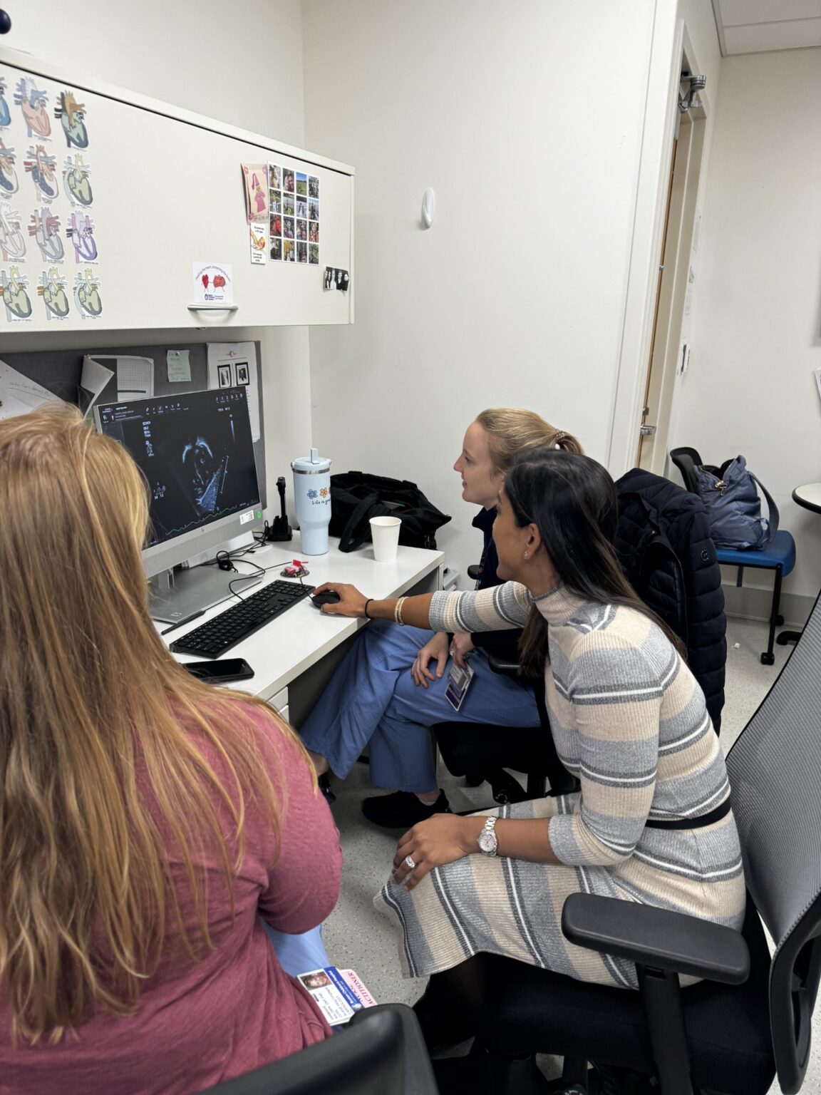 Fellows reviewing medical images