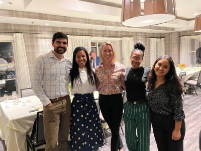 Pediatric Cardiology Fellows at a dinner