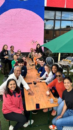 Pediatric Cardiology Fellows socializing