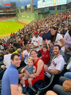 Pediatric Cardiology Fellows at a red sox game