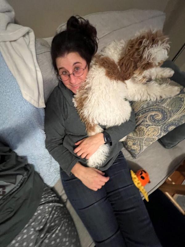 Deborah Stein and dog