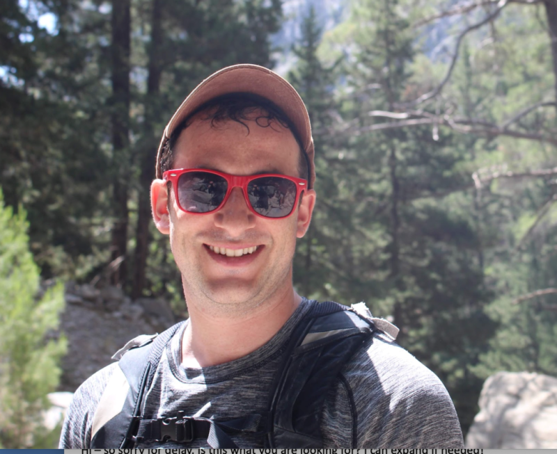 Jonathan Levin in the woods